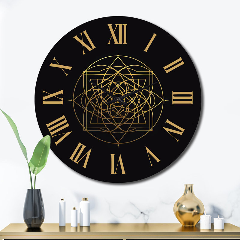Horloge murale en métal, Très grand
