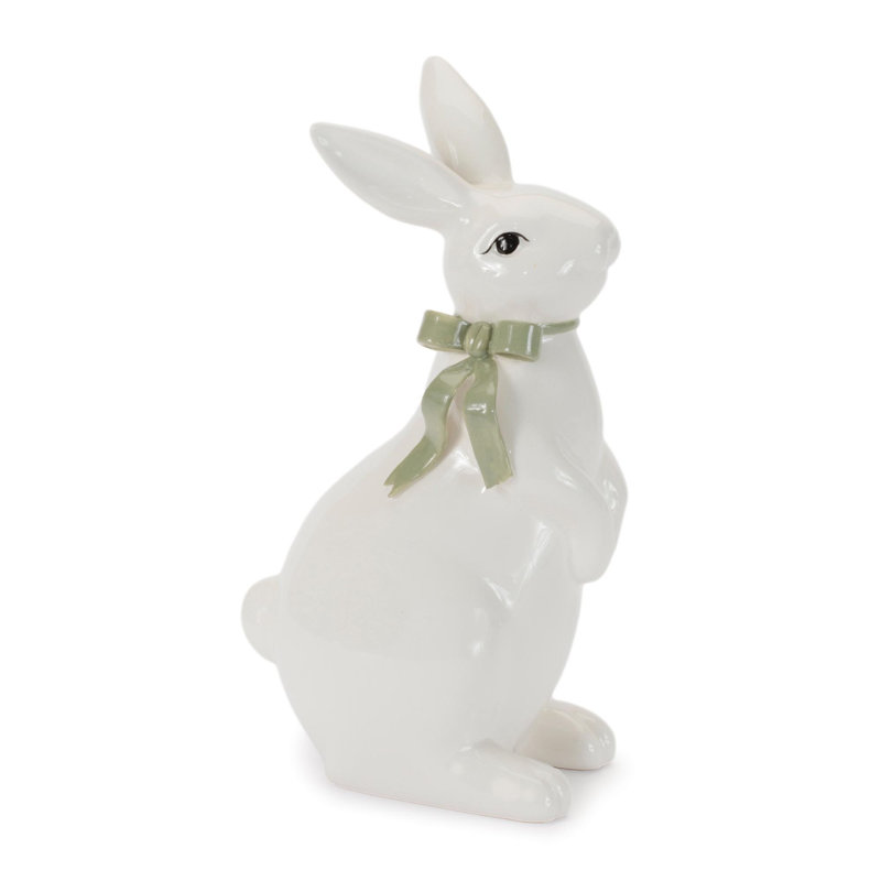 Figurine de lapin avec nœud (ensemble de 2)