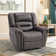 Intars 40.9" Wide Classic and Overstuffed Top Faux Leather Power Standard Recliner with USB Port