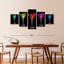 Cocktail Flashy Martinis sur toile, 5 pièces-110870118