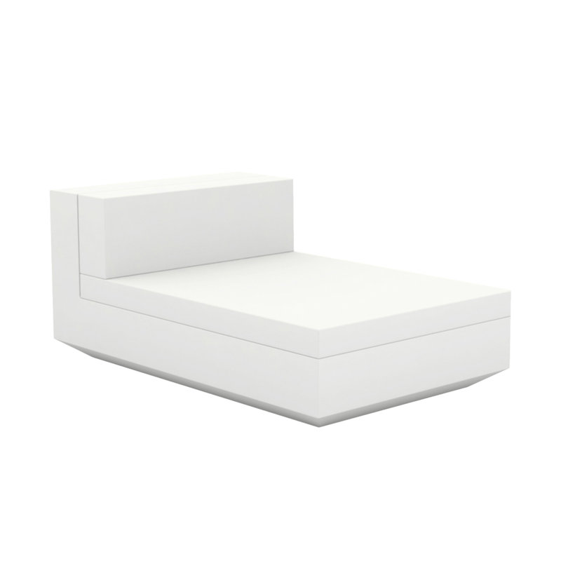 Vela - Armless Chaise Lounge - Basic, White