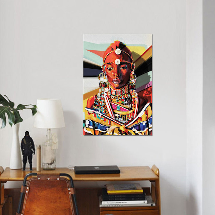 «Kenya», impression sur toile, H 18 po x l 12 po x P 1,5 po, Pas de tapis, Toile tendue