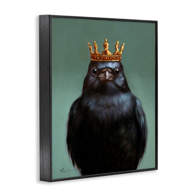 King Crow Portrait Framed Giclee, design by Lucia Heffernan