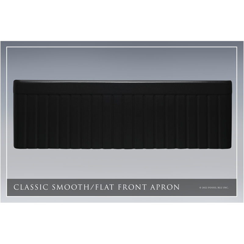 Luxury Solid Fireclay Farmhouse Sink, Antique Copper