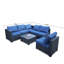 Ensemble de table 7 pièces avec fauteuil en rotin PE-701932094