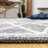 Holtby Southwestern Hand-Woven Flatweave Charcoal/Ivory Area Rug-235874007