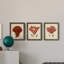 Antique Red Coral I - ensemble de 3 peintures sur toile encadrées-439793267-439793165