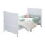 Cot Bed EASY SLEEP 70 x 140 cm incl. conversion corners - White