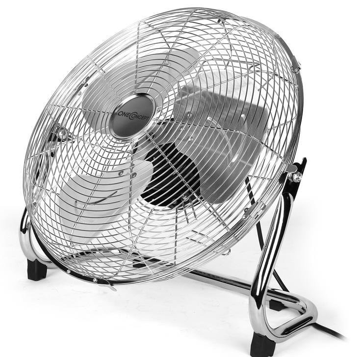 Metal Blizzard Oscillating Floor Fan, 49cm H x 51cm W x 21cm D