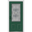 Porte d'entrée pré-montée en fibre de verre 2 panneaux 3/4 Grace Grace-622112417-622112428