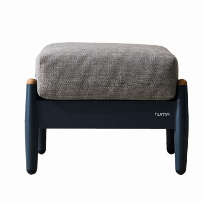 Nord Aluminum Patio Ottoman With Cushions