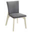 Chaise d'appoint rembourrée, ensemble de 2