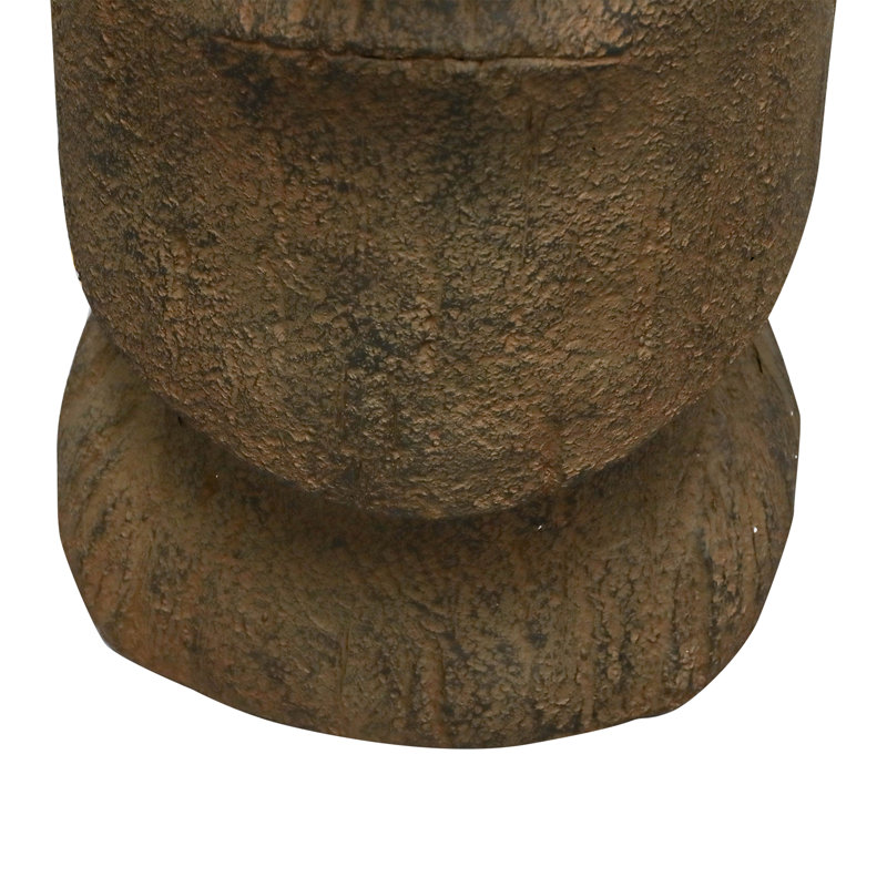 Orren Ellis Concrete Easter Island Head Statue - 35.6in Tall Moai Head ...