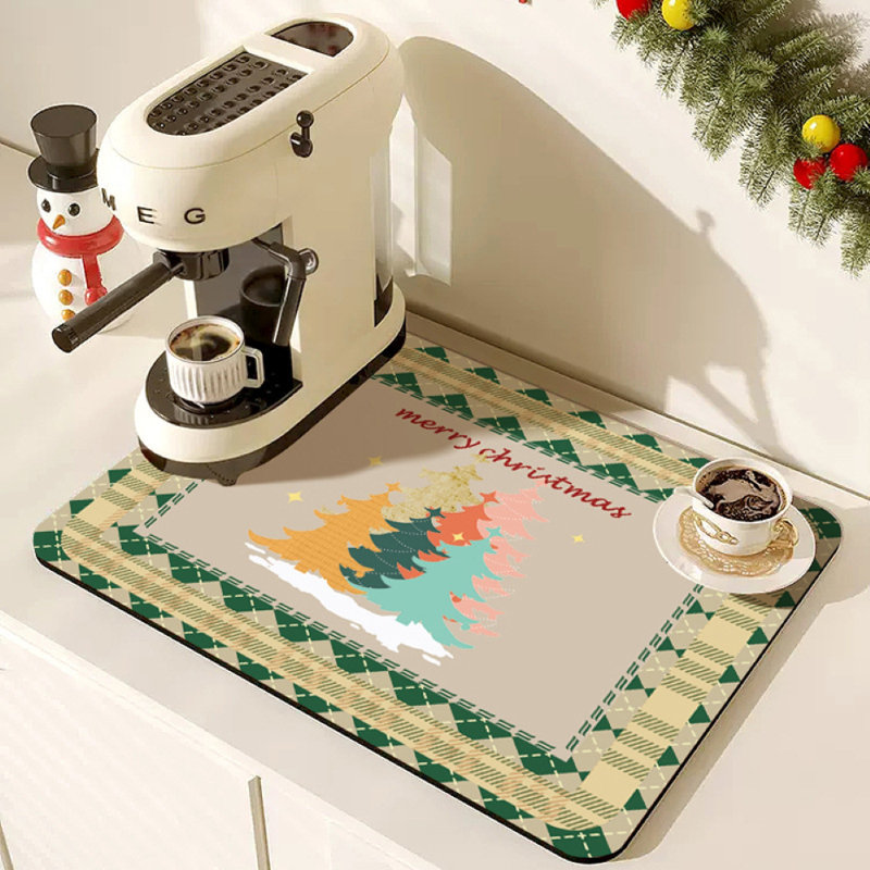 Tapis de Noël, H 23,6 po x l 15,8 po x P 1,4 po