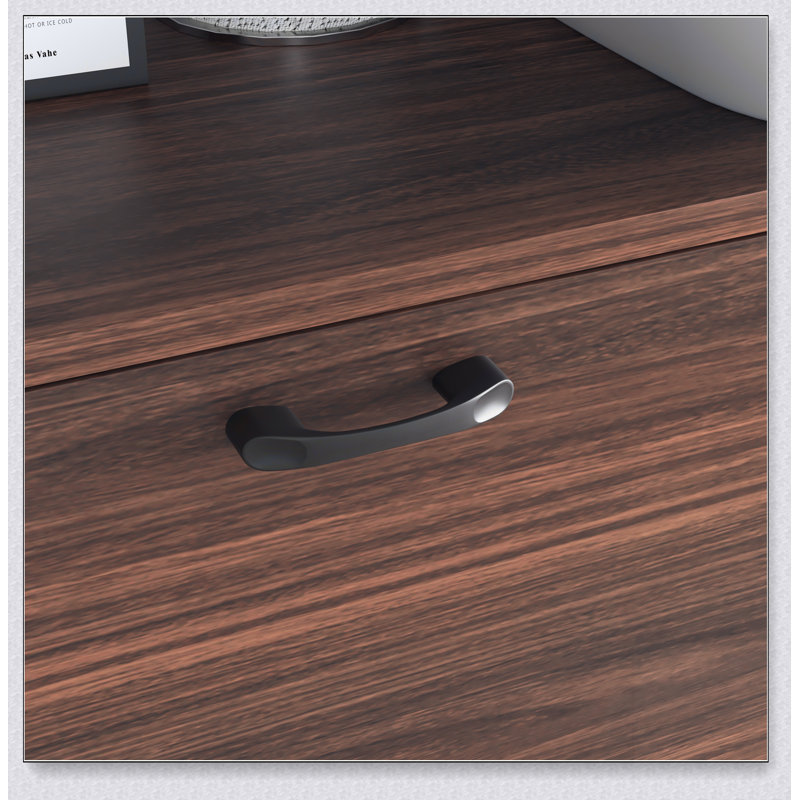 Desk Cabinet, with Storage Drawer & Shelves, Fold-up Desktop, Ideal for Home, Office, Dormitory