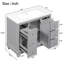 Meuble-lavabo simple 36,01 po avec plateau Gavrich