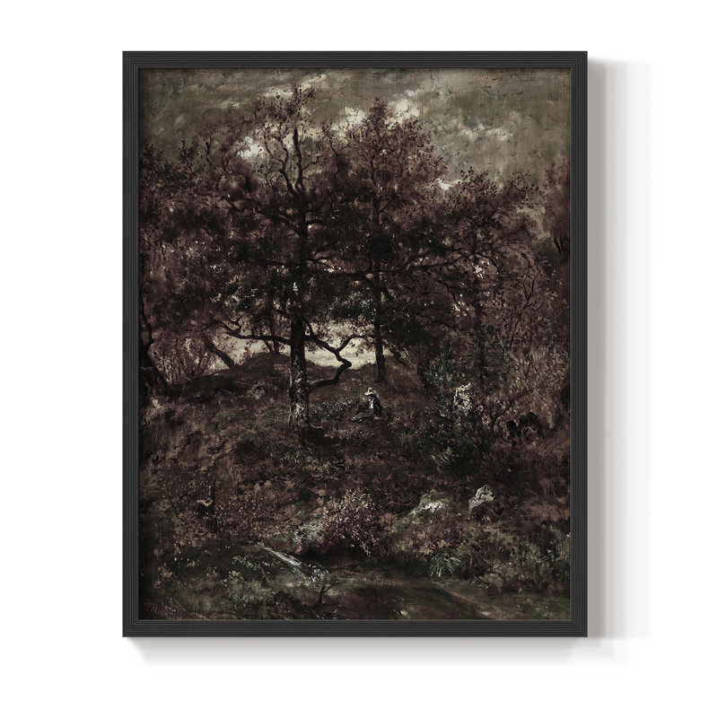 «Vintage Landscape», reproduction encadrée CIV - bois massif