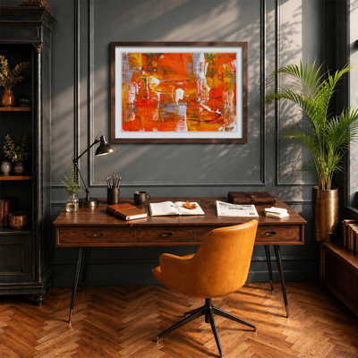 Abstract Art Painting Vol.252 by S.Johnson - Framed Print