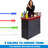 GoBar Portable Bar Table with Multi-Colour LED Lights - Mobile Bartender Station
