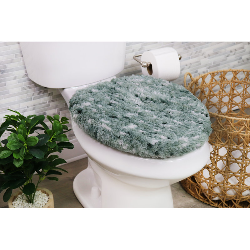 Cloud Comfort 100% Polyester Microfiber Bathroom Rug, Water Absorbent Soft Shaggy Bath Rug, Green, Single - 21" L x 34" W