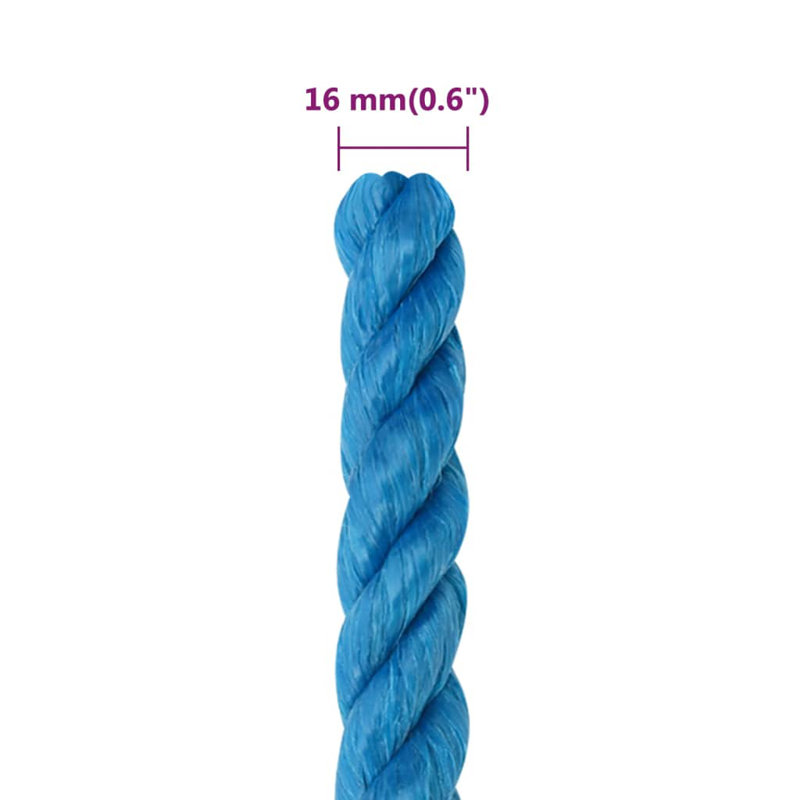 Polypropylene Garden Accents Accessories, 2500cm W x 1.6cm D, Blue