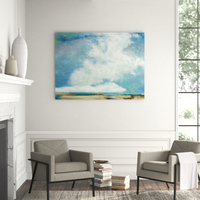 Cloud Print by Derek Shaw, Glass Coat, 45" H x 60" W