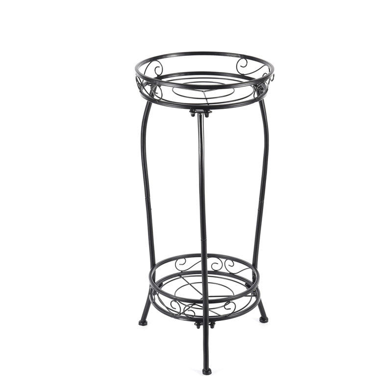 Tall Metal Plant Stand Indoor Outdoor, Black