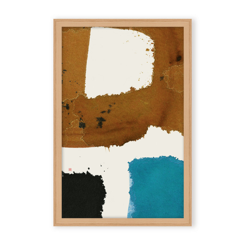 Abstract Off Track, Black, 48" H x 36" W x 1.125" D, Framed Print