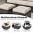 Three-seater Patio Wicker Sofa With Ottomans-1425964377