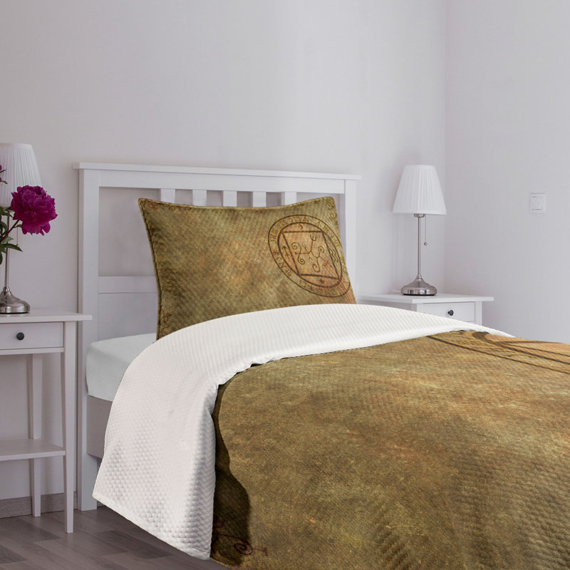 Ambesonne Tan Bedspread