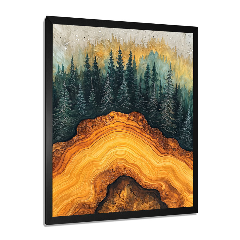 Gerfred - Landscapes Wall Art, H 20 po x l 12 po, Picture Framed, Noir, noir, noir, noir