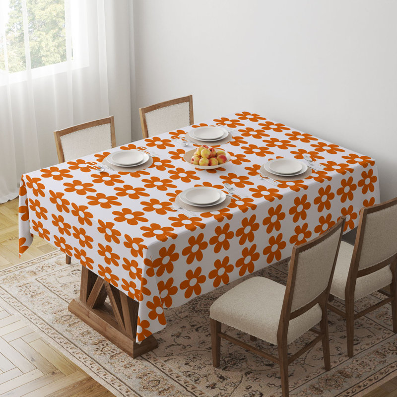 Premium Tablecloth (55 x 71 inches), 65% Cotton / 35% Polyester, Easy Clean | Machine Washable, Tumble Dryer Safe, Ironable | Perfect for Dining Room, Parties & Special Occasions, Stylish & Durable Design