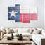 «Wooden Texas Flag Wall Art», reproduction d'art sur toile-36792711