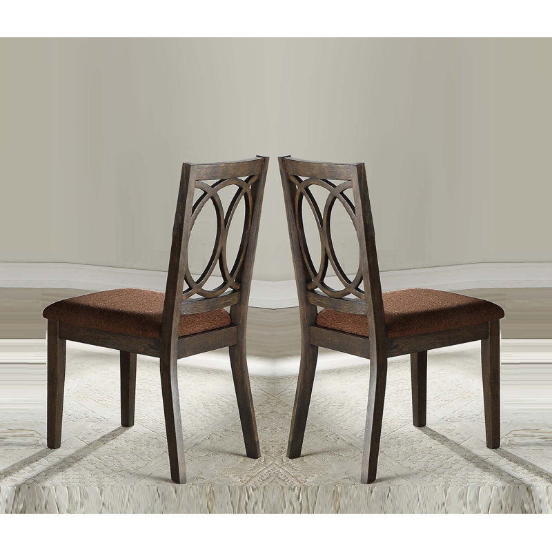 Classic Transitional Style Dining Chairs 2Pc Set
