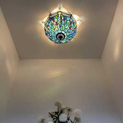 Tiffany Glass Flush Mount