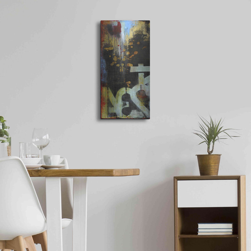Winston Porter «Out Numbered I» par Erin Ashley, art mural en métal, H 24 po x l 12 po