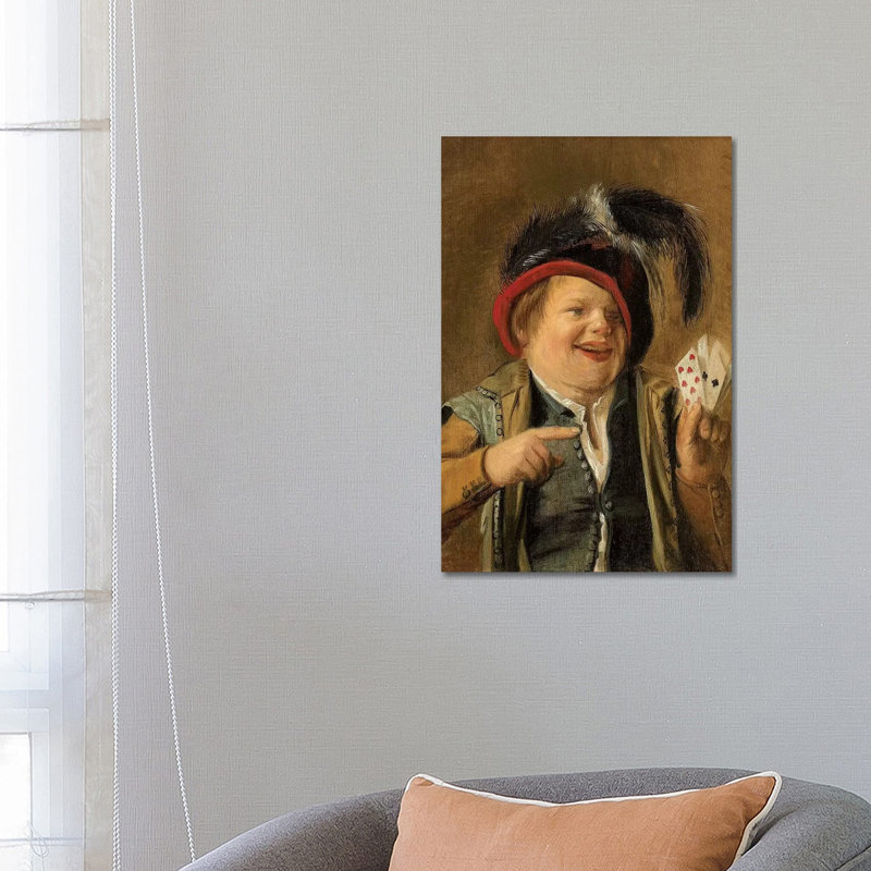 A Card Player by Judith Leyster - Wrapped Canvas Print