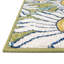 Tapis vert à motif floral Saegertown-1950128258