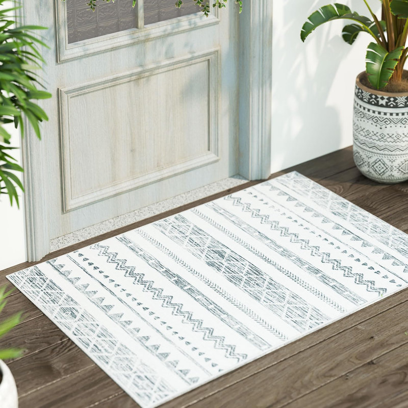 Tapis intérieur lavable Khloye Chenille Mashine, Rectangle 2 pi x 3 pi