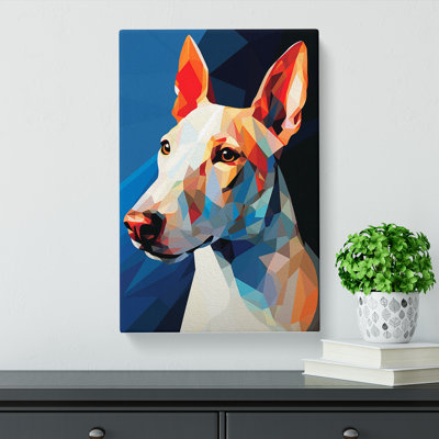 English Bull Terrier Orphism - Wrapped Canvas