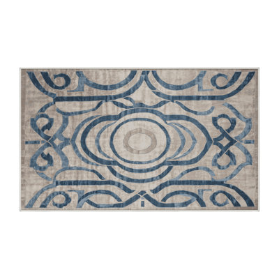 Machine Washable Beige Area Rug