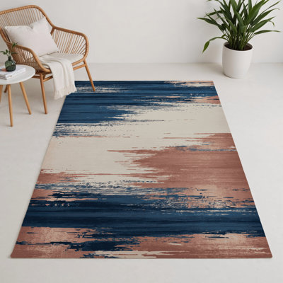 Watercolor Gray Indoor and Outdoor Area Rug