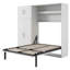 Lit escamotable avec casiers et armoires escamotables-112693535