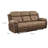 Puaolena 84" Transitional Polished Microfiber Double Reclining Sofa with Soothing Gentle Gliding Motion, Tufted Detail & Convenient Tab Pull Reclining Motion