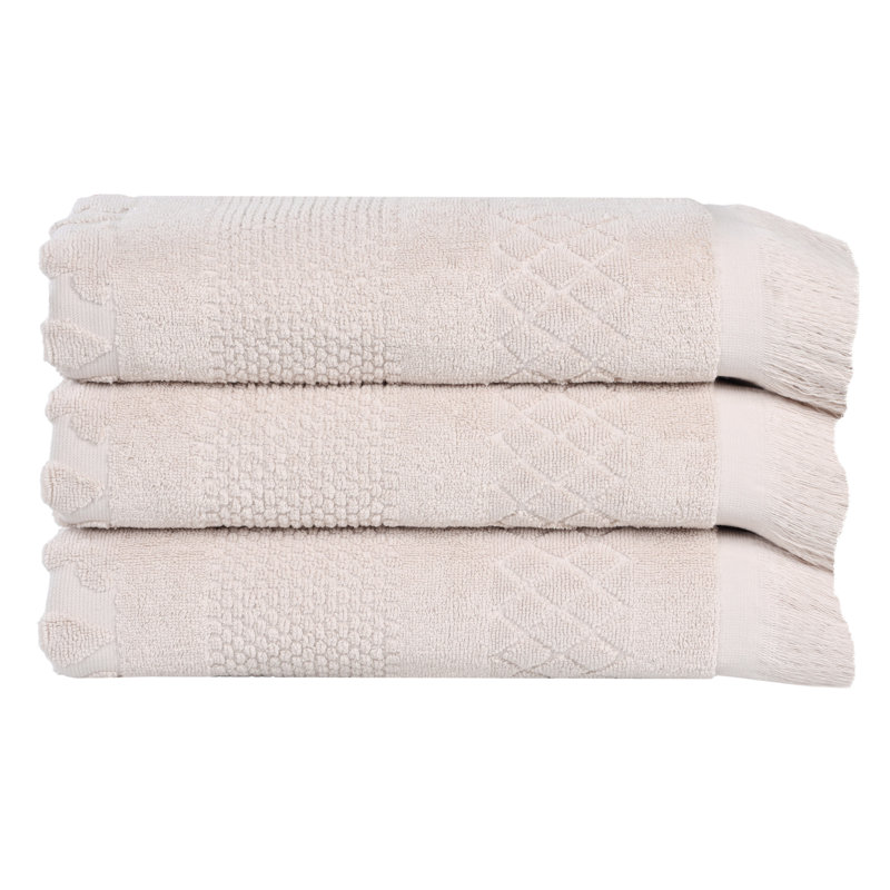 Serviette de bain Rolla, Argent, Ensemble de serviettes 3 pièces