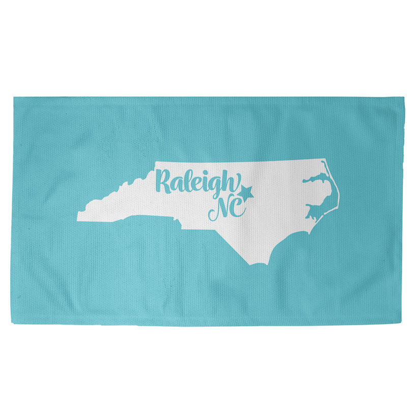 Tapis bleu de caroline du nord raleigh, Rectangle 5 pi x 7 pi