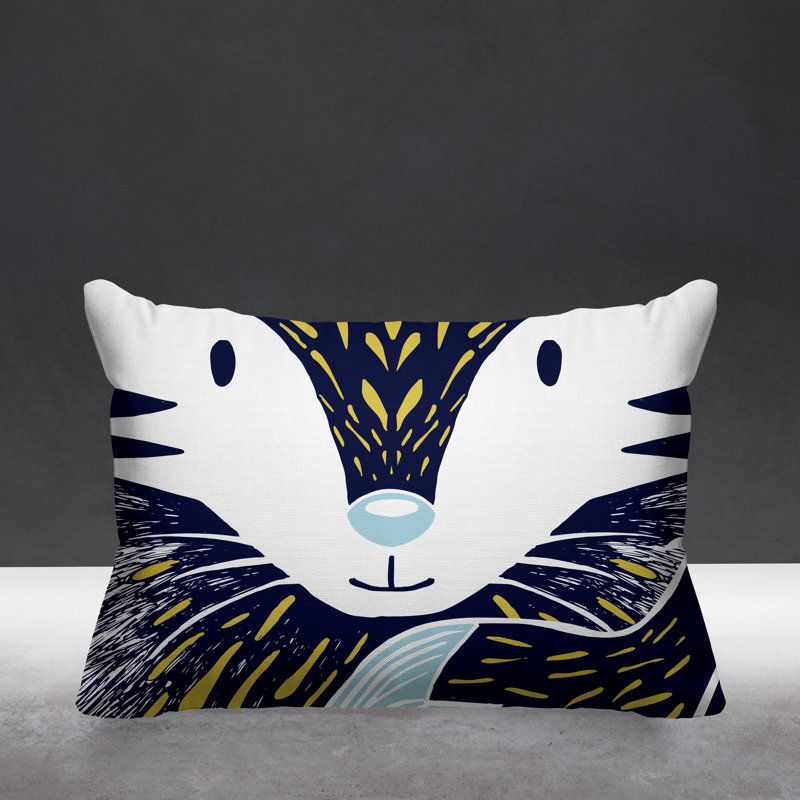 Reversible Throw Pillow, Navy