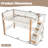Twin Loft Bed With Clothes Hook And Storage Shelves, Wood Loft Bed Frame With Staircase Storage, Built-In Book Shelves, Ample Under-Bed Space, Beige & Natural Finish-1716528681