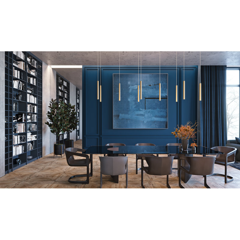 Emanee 1 - Light LED Single Pendant, Satin Brass