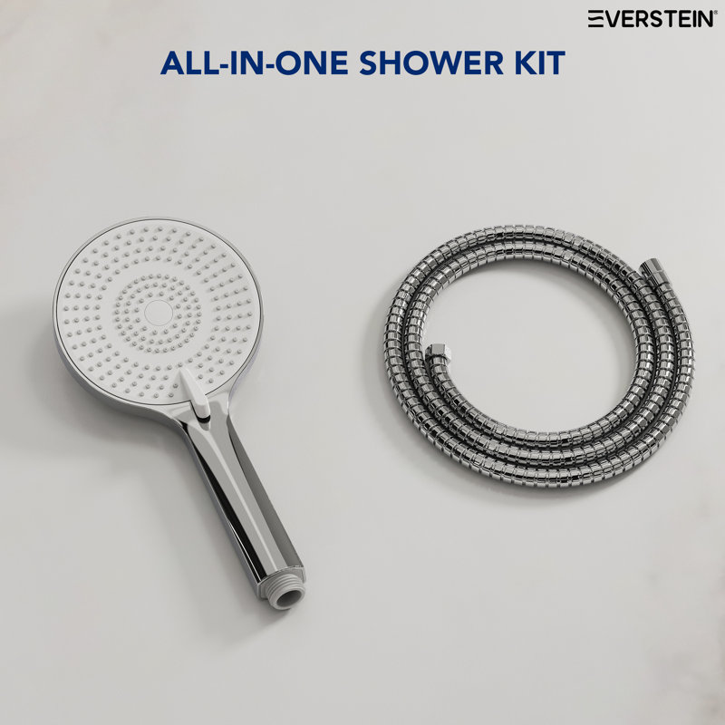 3-Function Handheld Shower Head and 59" Shower Hose Only, 3-Function Shower Spray